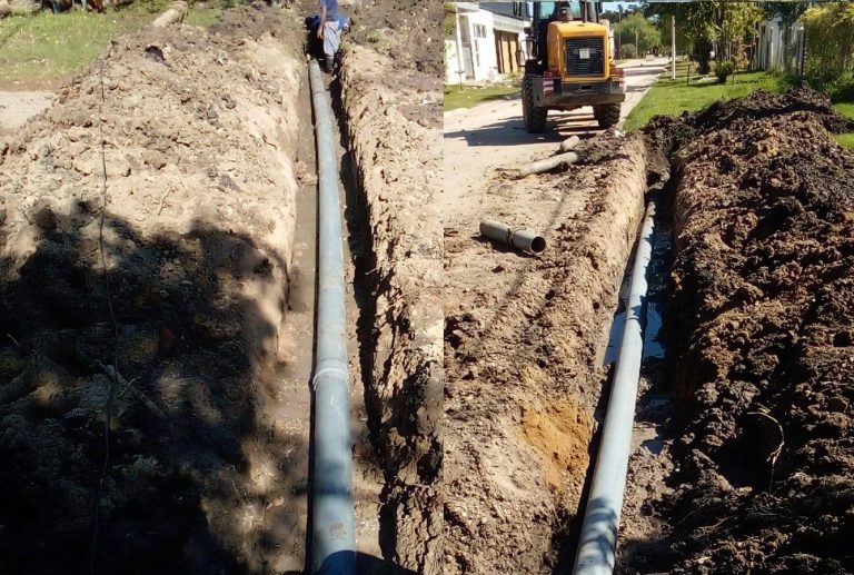 Basavilbaso: Renuevan cañerias de la red de agua potable
