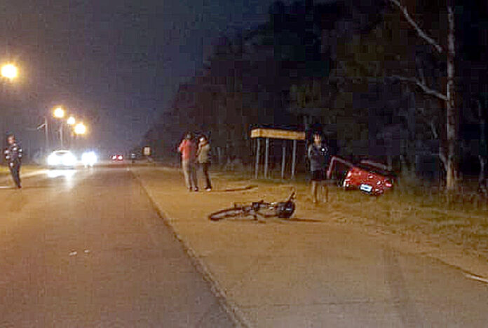 Un automovilista chocó a un ciclista en la Ruta 39
