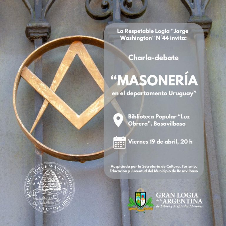 “Masonería en el Dep. Uruguay”, este viernes en Biblioteca Luz Obrera