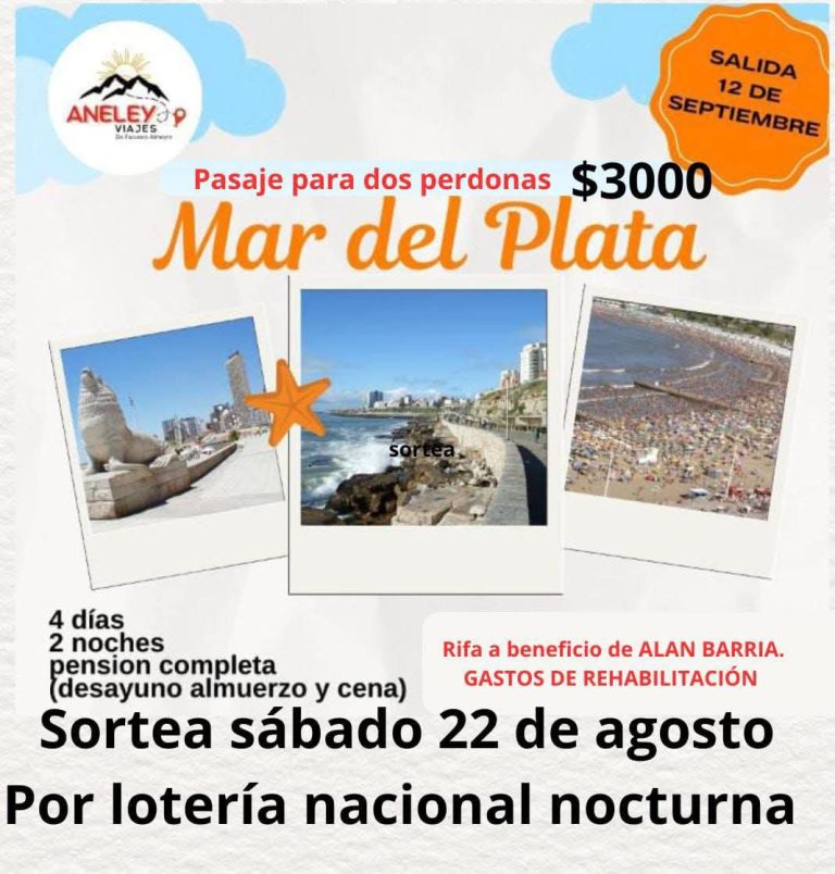 Alan Barría agradece el acompañamiento y anuncia sorteo solidario