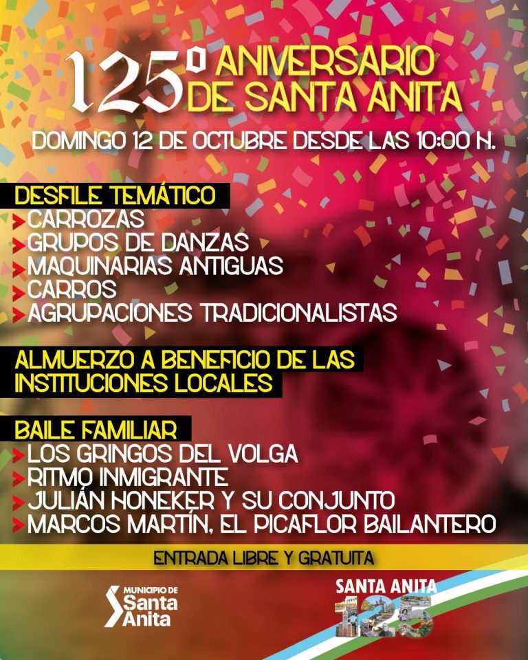 Santa Anita celebra sus 125 años con una gran fiesta popular