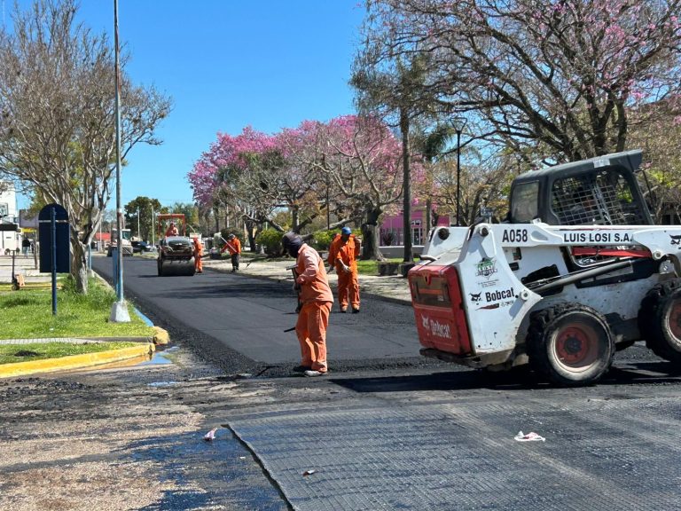 Se avanza en Basavilbaso con el arreglo de Av San Martín y calle Urquiza