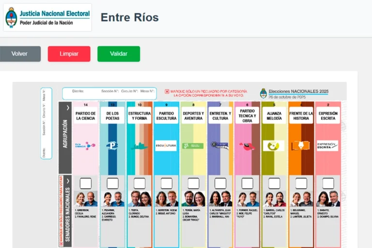 Elecciones: el simulador para practicar el voto con la Boleta Única Papel
